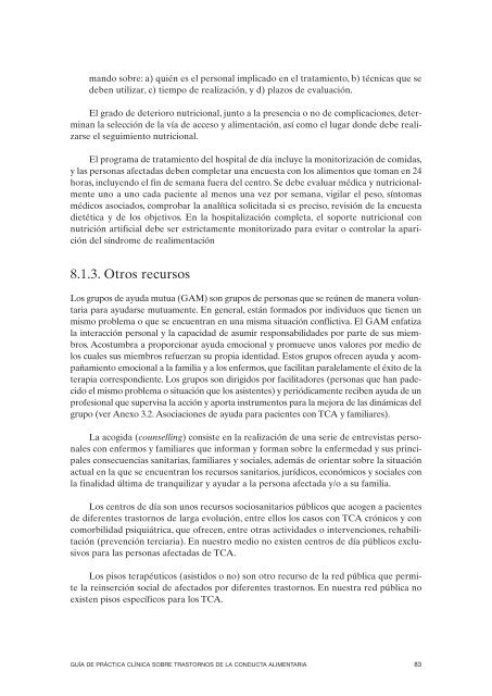 GPC sobre Trastornos de Conducta Alimentaria (TCA)