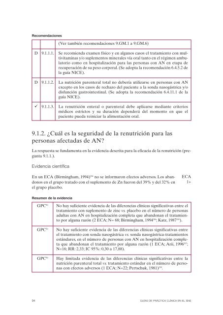 GPC sobre Trastornos de Conducta Alimentaria (TCA)