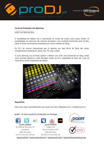 proDJ – A única escola DJ certificada em Portugal ... - Cursos DJ