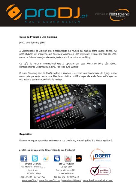 proDJ – A única escola DJ certificada em Portugal ... - Cursos DJ