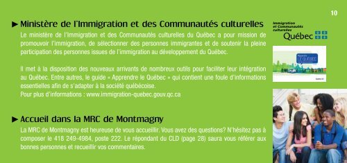 Bienvenue chez vous! - MRC de Montmagny