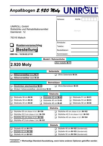 Anpassbogen 2.920 Moly 2-seitig (ca. 30 KB) - Uniroll