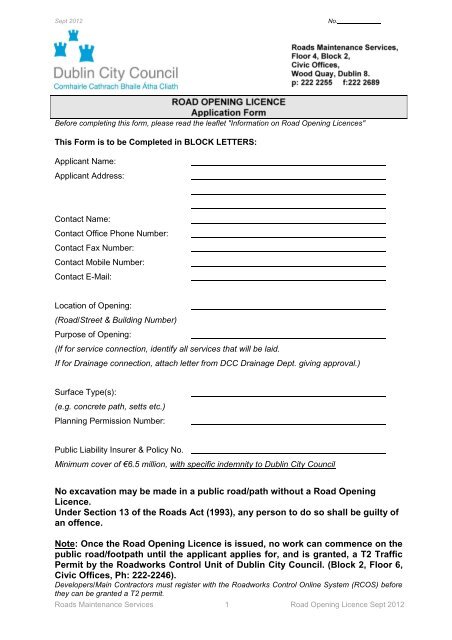 Road Permit Application Fill Online Printable Fillable 53 OFF