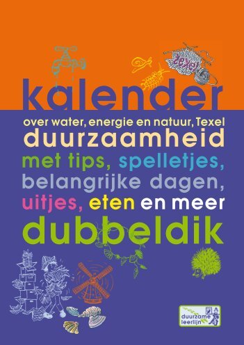 Bekijk de hele kalender - Waddenzeeschool