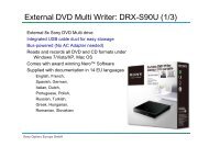 External DVD Multi Writer: DRX-S90U (1/3) - MDS