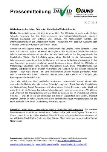 2012 07 30 PM Wildkatzen in der Hohen Schrecke - Rettungsnetz ...