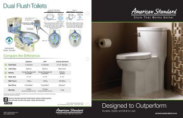 Designed to Outperform Dual Flush Toilets - American Standard