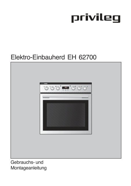 Elektro-Einbauherd EH 62700
