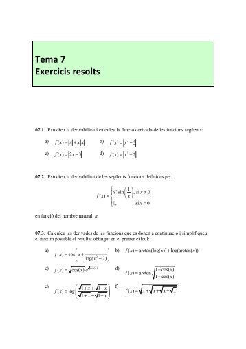 Tema 7 Exercicis resolts