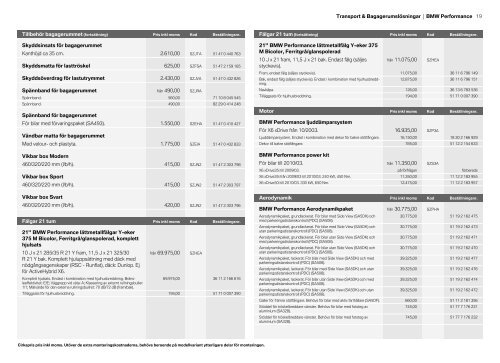 TillbehÃƒÂ¶r (PDF) - Bmw