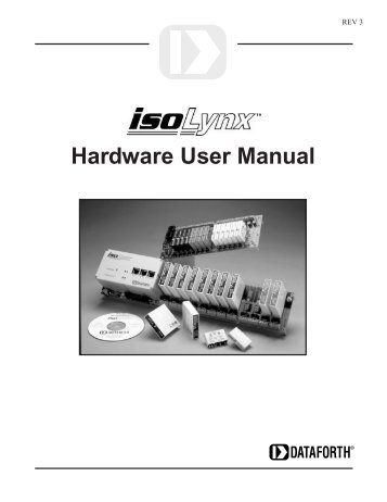 isoLynxTM Hardware User Manual