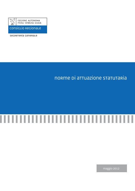 Consiglio Regionale del Friuli Venezia Giulia - Regione Autonoma ...