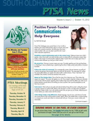 PTSA News - Oldham County Schools