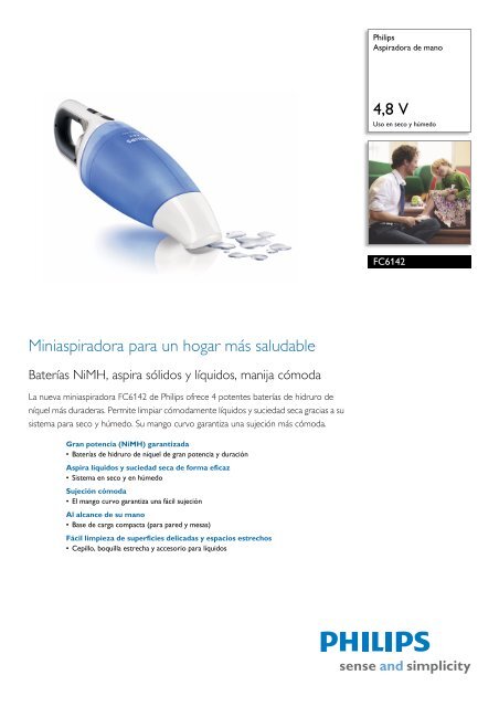 FC6142/01 Philips Aspiradora de mano