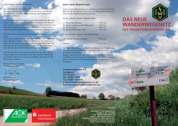 DAS NEUE WANDERWEGENETZ - Frankenwaldverein