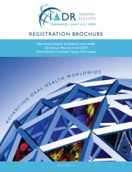 REGISTRATION BROCHURE - IADR/AADR