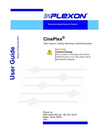 CinePlex v3 Manual - Plexon Inc