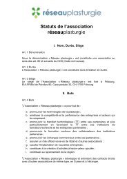 Statuts de l'association rÃ©seauplasturgie