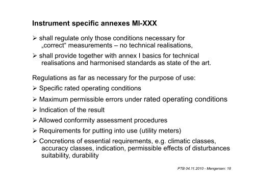 Measuring Instruments Directive (2004/22/EC) Implementation and ...