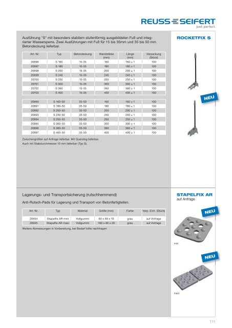 Katalog 2012 (pdf 1,8 MB) - Reuss-Seifert GmbH