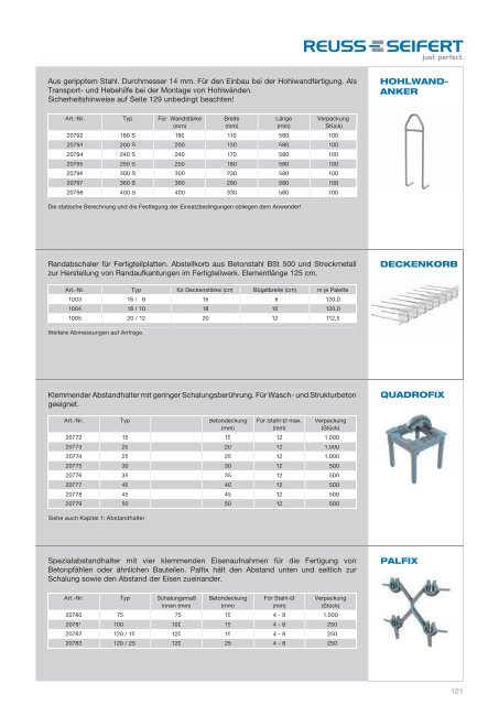 Katalog 2012 (pdf 1,8 MB) - Reuss-Seifert GmbH