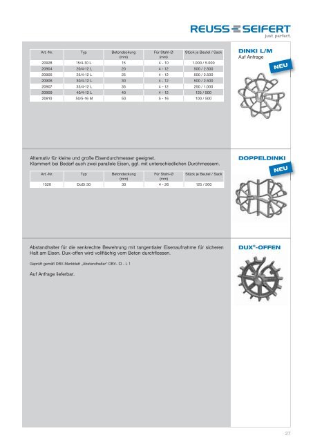 Katalog 2012 (pdf 1,8 MB) - Reuss-Seifert GmbH