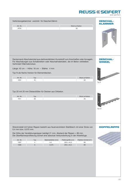 Katalog 2012 (pdf 1,8 MB) - Reuss-Seifert GmbH