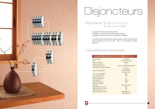 Disjoncteurs 10 ka (cei en 60947-2) caractÃ©ristiques ... - Somef