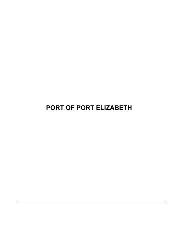 PORT OF PORT ELIZABETH - Transnet