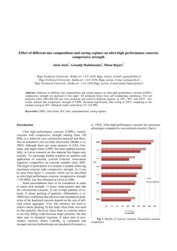 Effect of different mix compositions and curing regimes ... - Aleph Files