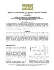 Potential of Radioactivity as a Result of Marcellus Shale Gas Activity