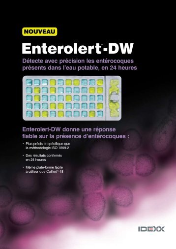 Enterolert-DW donne une réponse fiable sur la présence d ...