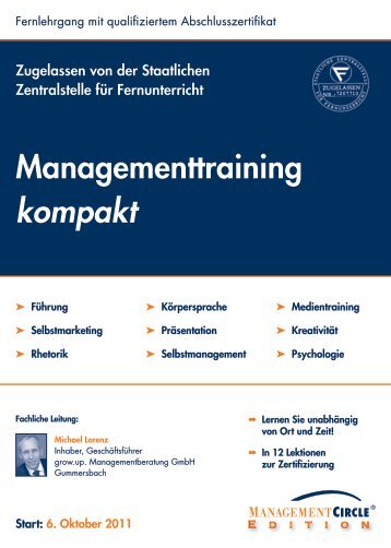 Managementtraining kompakt - Management Circle AG