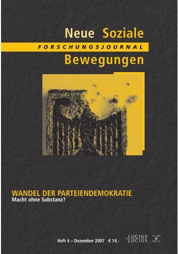 Vollversion (1.42 MB) - Forschungsjournal Soziale Bewegungen