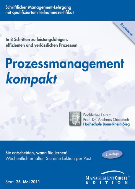 Schriftlicher Lehrgang: Prozessmanagement kompakt ...