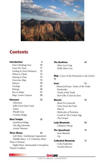 View the Table of Contents (950K) - SuperTopo