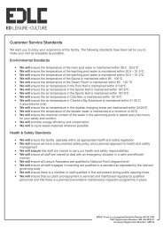 Customer Service Standards - East DuNbartonSHIRE Leisure ...