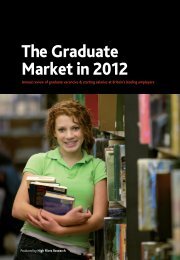 The Graduate Market in 2012 - High Fliers