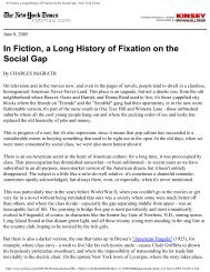 In Fiction, a Long History of Fixation on the Social Gap - New York ...