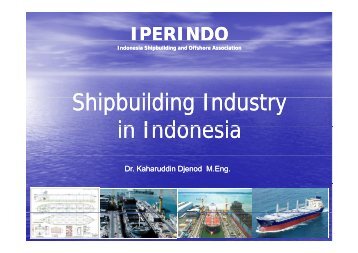 Shipbuilding Industry in Indonesia