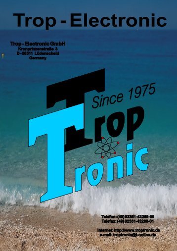Catalogue - Trop-Electronic GmbH