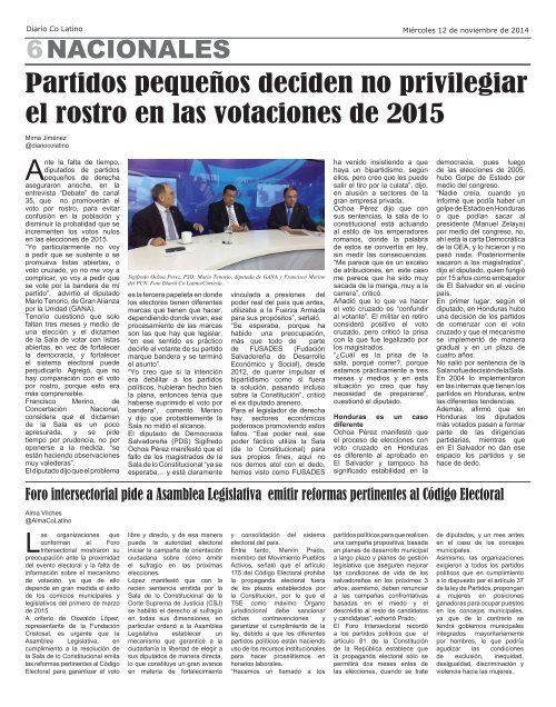 Edición 12 de Noviembre de 2014