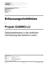 Erfassungsrichtlinien- Projekt GABMO-LU - rawi - Kanton Luzern
