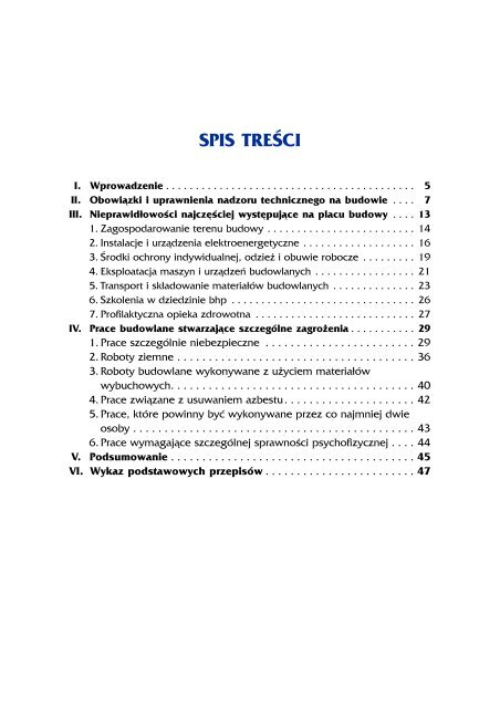 BezpieczeÅstwo pracy roboty budowlane i rozbiÃ³rkowe