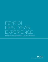 fsyr101 first year experience - NACADA