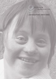 Jahresbericht 2004, 2005.pdf - Stiftung Lebenshilfe