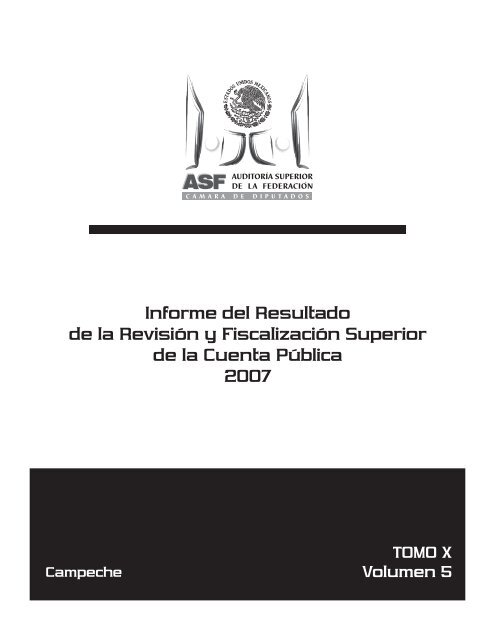 volumen 5. campeche - Auditoría Superior de la Federación