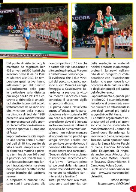 6 Ecomaratona del Chianti - Runners.it