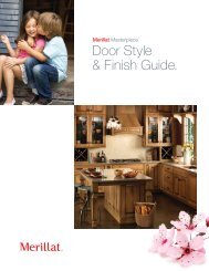 Merillat Masterpiece Door Style & Finish Guide.