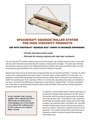 spacekraft squeeze roller  system for high ... - International Paper